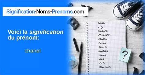 signification du nom chanel|Signification du prénom Chanel .